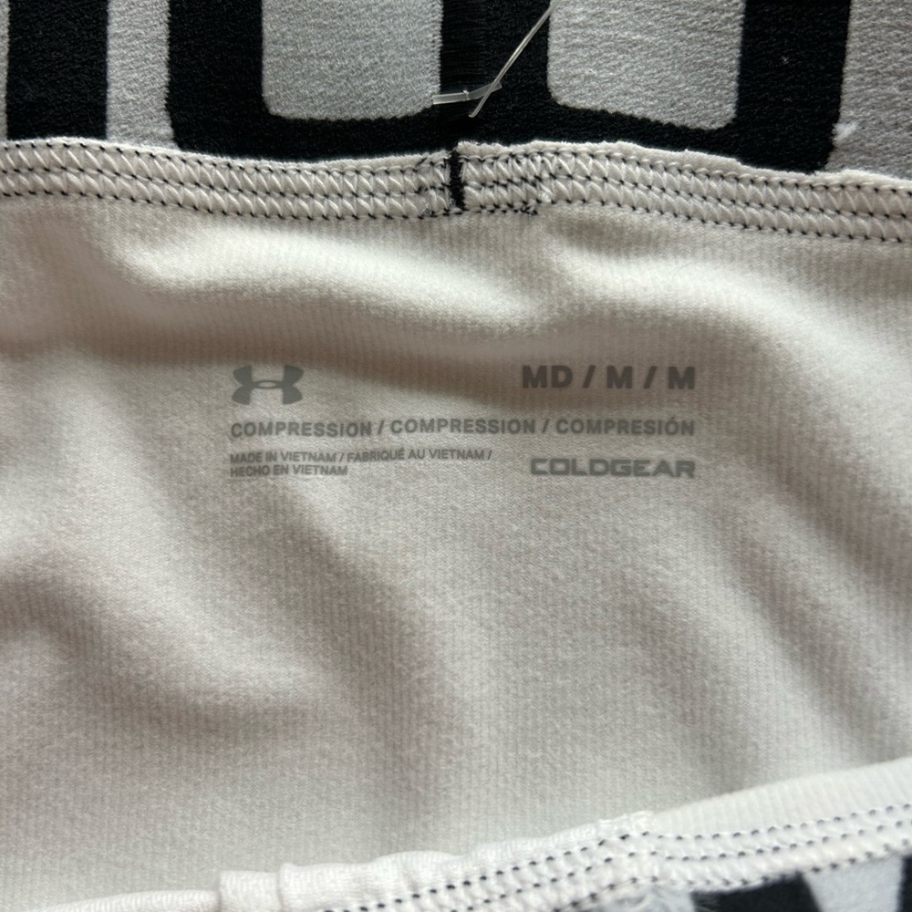 Men’s Medium Under Armour Coldgear White Leggings - Picture 5 of 5